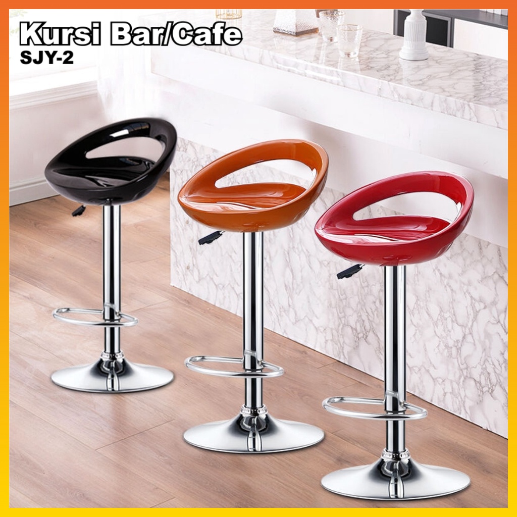 Kursi Cafe Barstool Hidrolik Kursi Cafe Kursi Kitchenset Bar Chair Bulat SJY-2