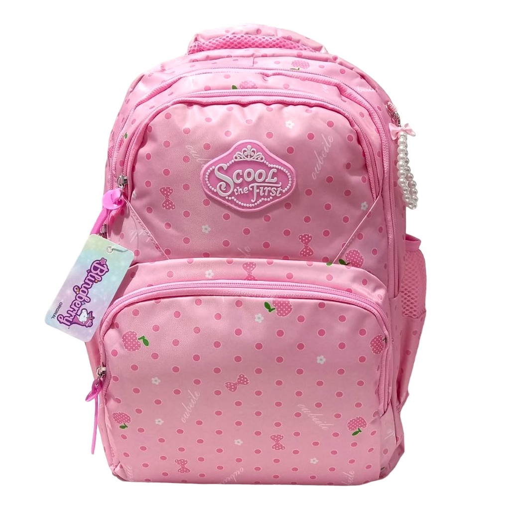 Ransel Sekolah Korea Backpack Tas Sekolah Anak Perempuan TK SD SMP Tas Original Blingberry Ransel Waterproof