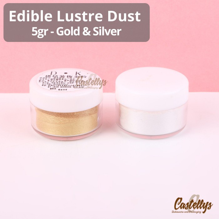

EDIBLE METALIC LUSTRE DUST GOLD & SILVER BUBUK EMAS METALIK FOOD GRADE