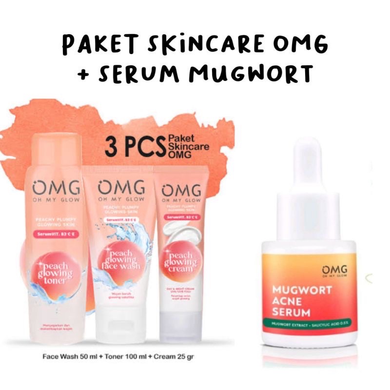 Paket Skincare OMG Super Glow | OMG Best seller bundle | Skincare OMG Moisturizing Mencerahkan