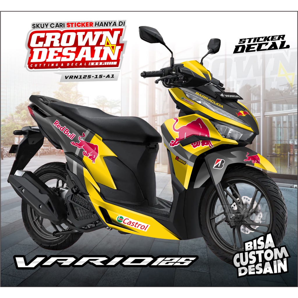 DECAL STIKER VARIO 125 2023 - STIKER FULLBODY MOTOR VARIO 125 NEW TAHUN 2023 CUSTOM- VRN125