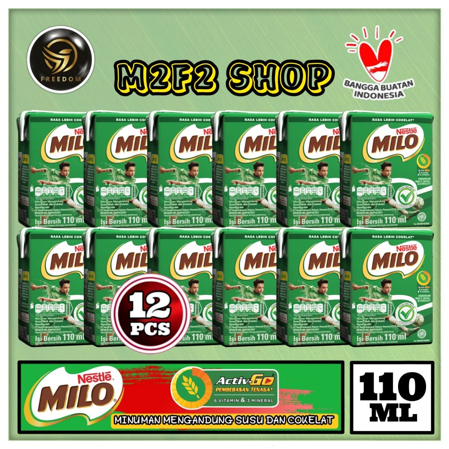 

Susu Milo Kotak Cokelat ACTIVE GO UHT - 110 ml (Kemasan 12 Pcs)