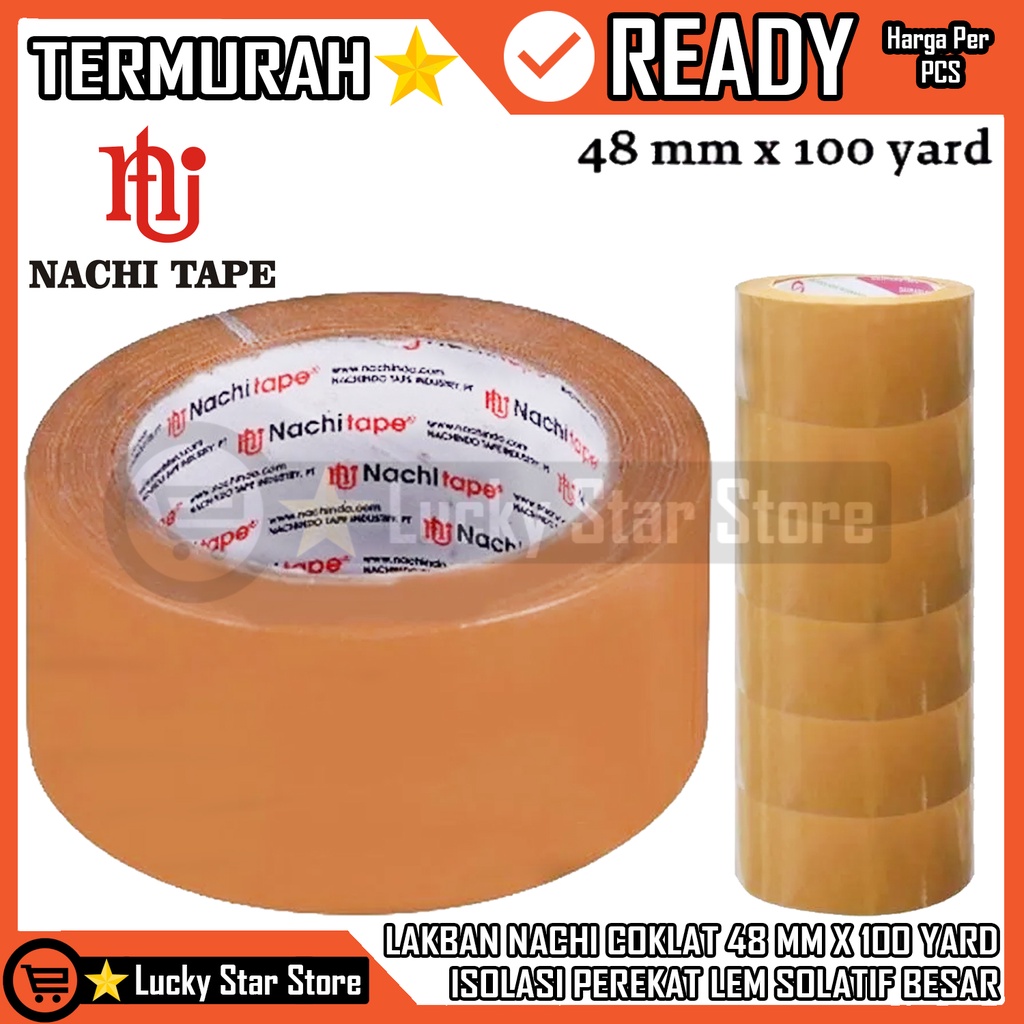 

Nachi Lakban Coklat 48 Mm X 100 Yard Lakban Isolasi Coklat Nachi 2inch X 100 Yard Opp Tape Nachi 48mm Isolatif Perekat Lem Isolasi Selasi Ban Kuat Duct Tape, Solasi, Isolasi, Solasi Ban, Ataupun Solatip Paketan Bungkus Pembungkus Kardus Paket Multifungsi
