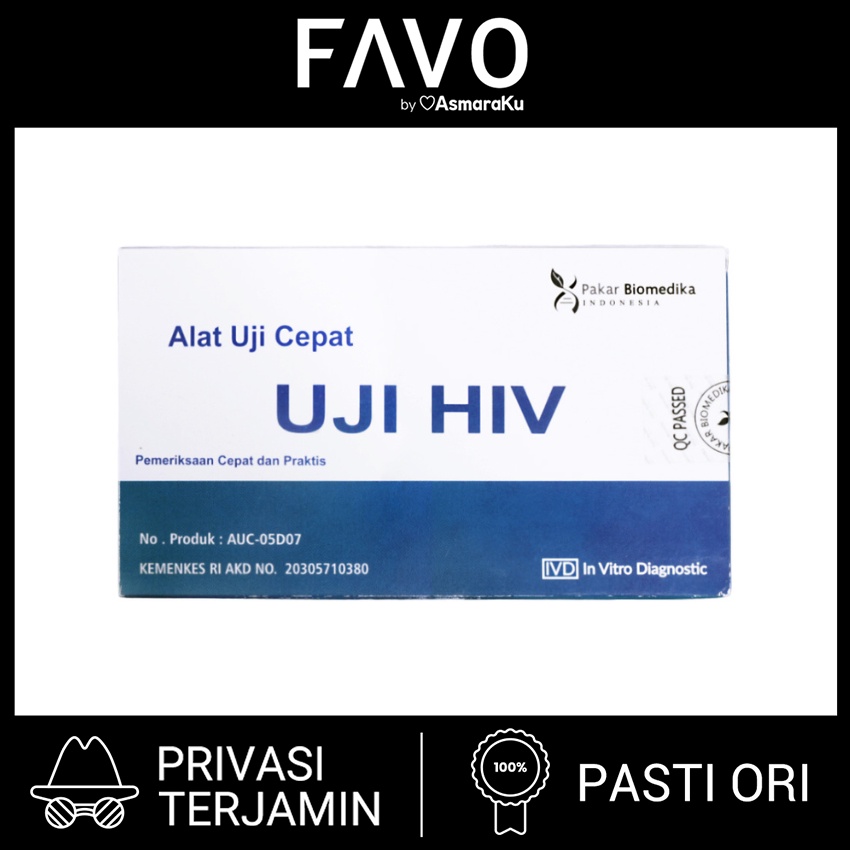Tes HIV Alat Tes HIV Mandiri 1 Pcs untuk Pemeriksaan Kesehatan