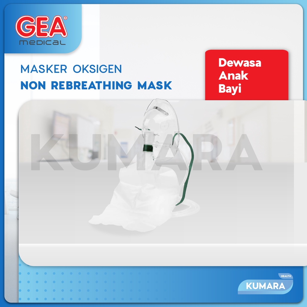 GEA - Masker Oksigen Non Rebreathing / Masker NRM
