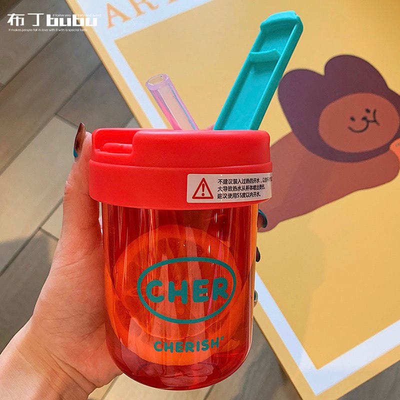 Botol minum anak Sedotan 330 ml Botol minum antibocor dan Anti Tumpah