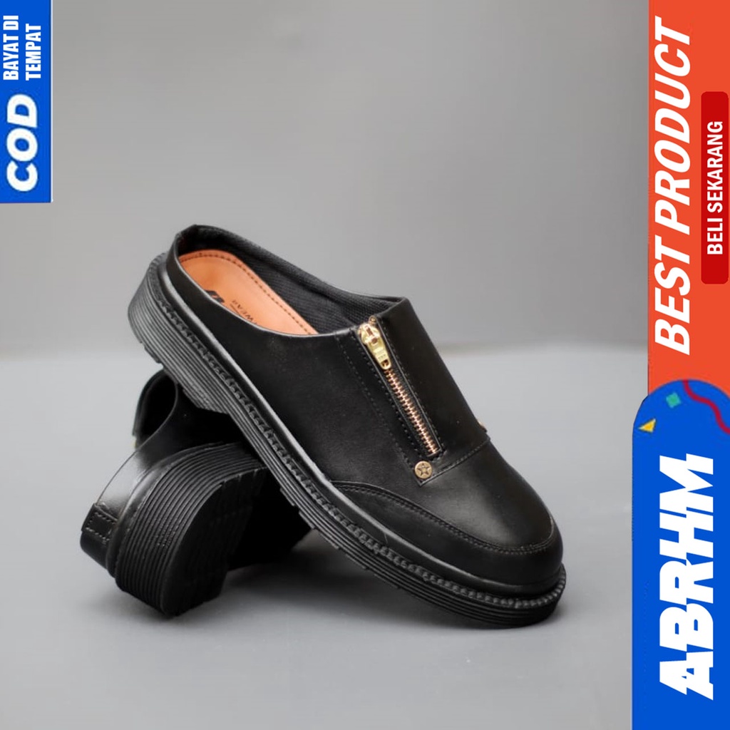 Sepatu Sandal Pria Sandal Selop Slide Pria Bustong Distro Kekinian Abrhm GISMO