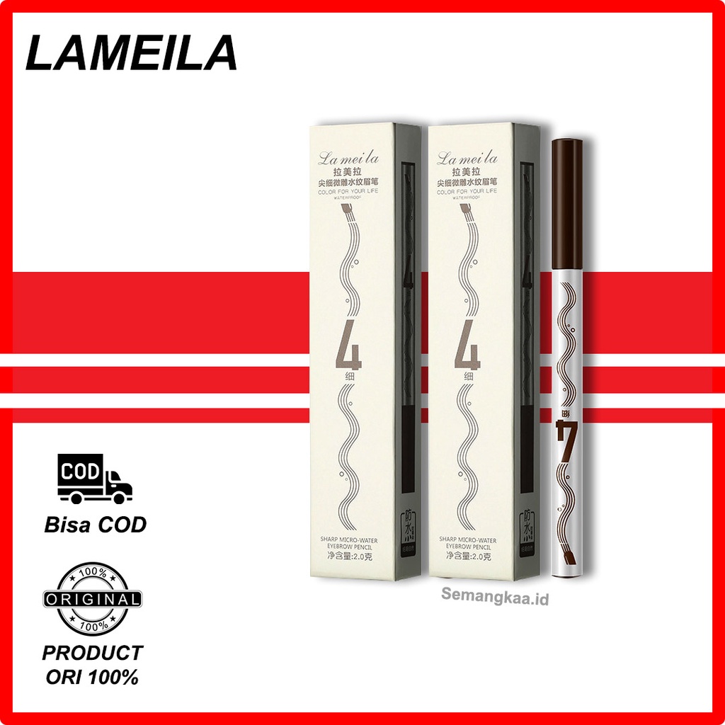 LAMEILA Eyebrow Pen Four-Claw Eye Brow Tint Fork Tip Waterproof And Drable Natural Eyebrow Long Lasting LA121