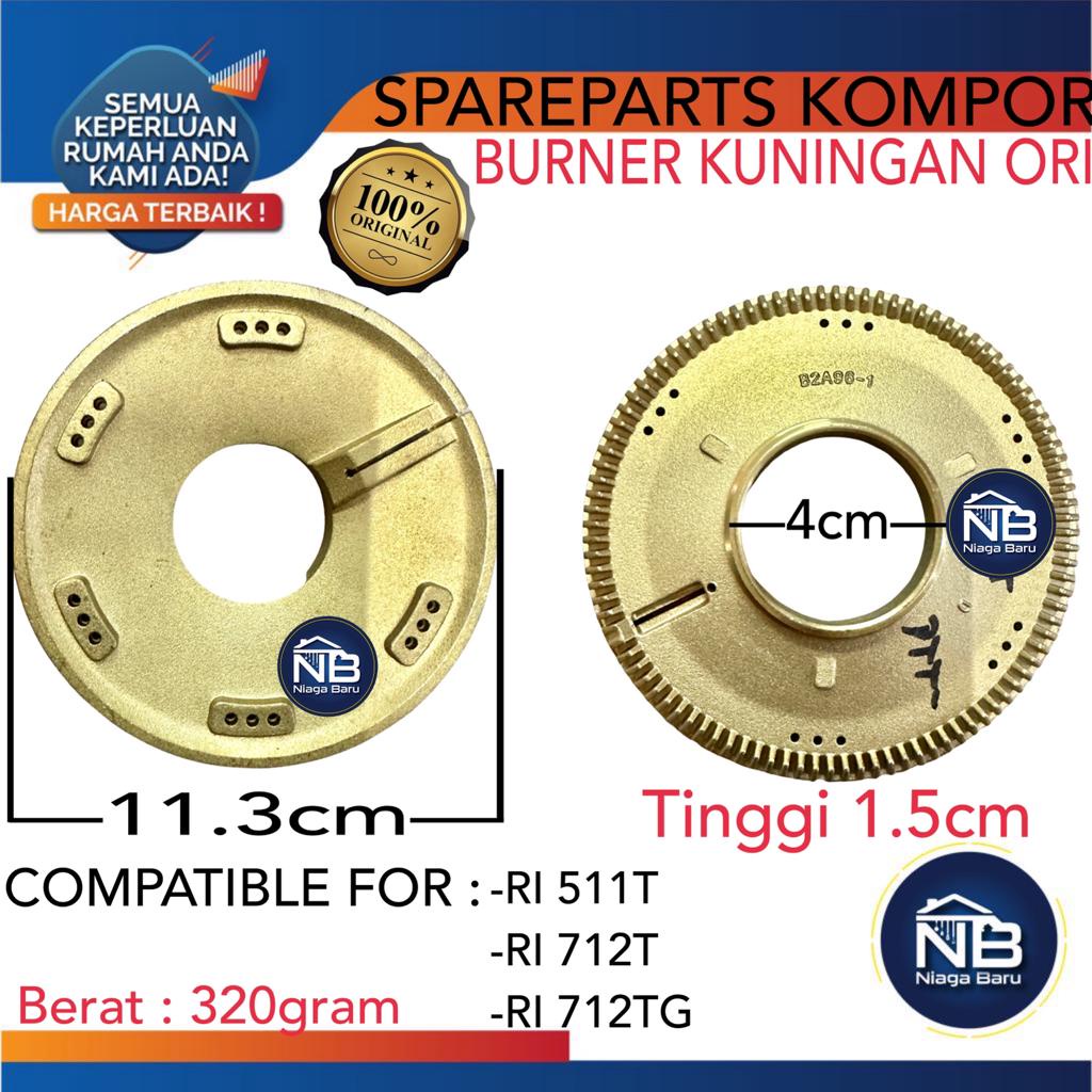 Burner Kompor Rinnai turbo Rinnai 712 t 712 tg 511 T ORIGINAL