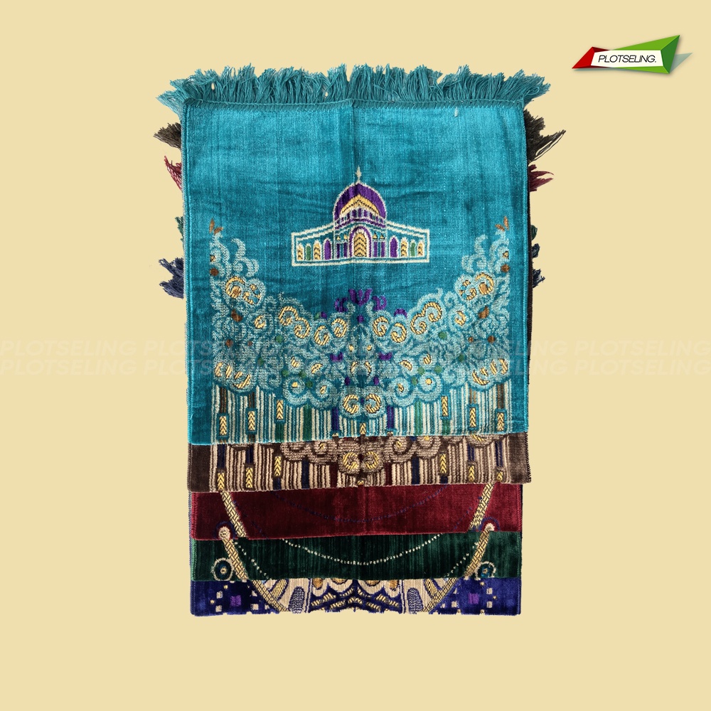 Sajadah Turkey AL AQSO Midi Ukuran 53 x 105 cm Sajadah Turki Motif Dewasa Sejadah Travel Hari Raya Idul Fitri