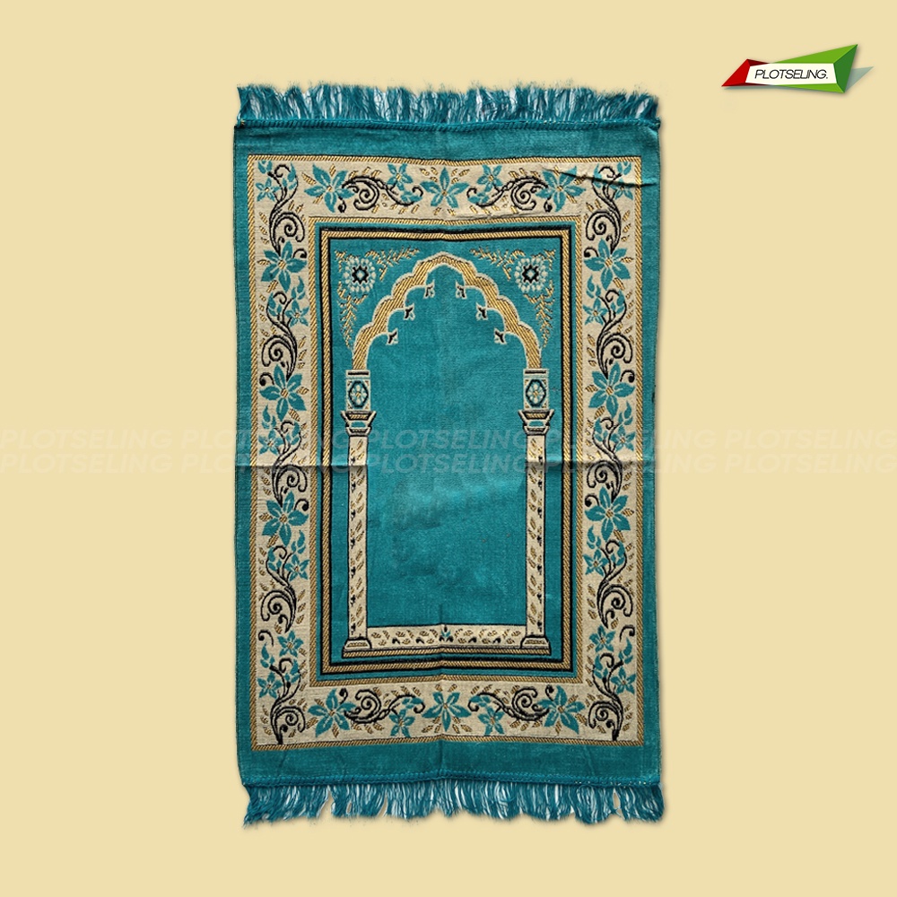 Sajadah Travel Turkey Besar EL JADEED Ukuran 68 x 110 cm Sejadah Dewasa Ibadah Hari Raya Sajadah Motif Souvenir Umroh