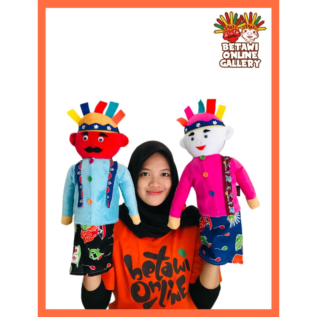 Boneka Ondel-ondel Sepasang / Boneka Ondel Masuk Tangan