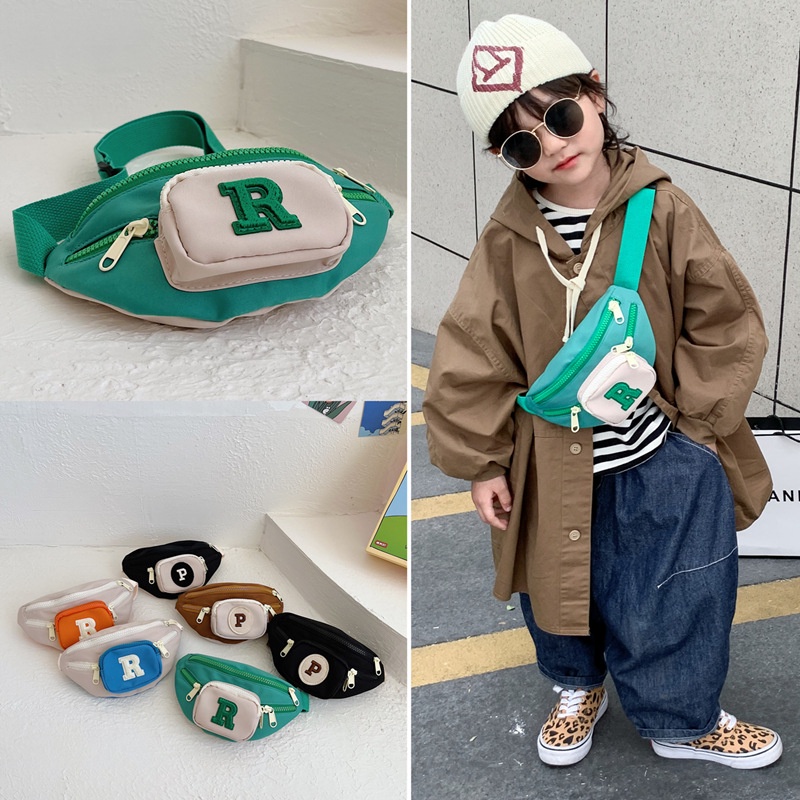 NEW  Waist Bag Kids Boy Import Tas Anak Cute Korea Style - cross bag boy girl - sling bag anak laki laki imlek angpao