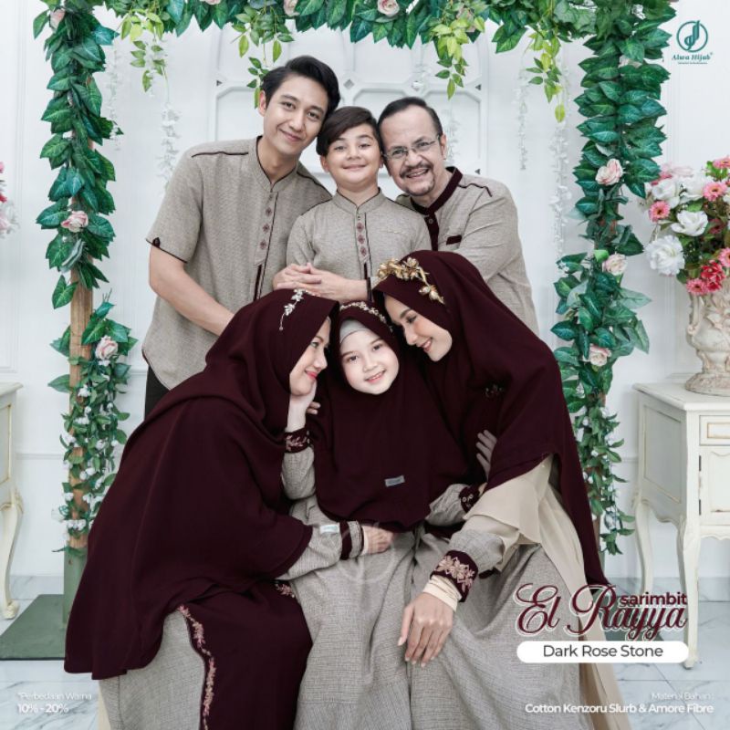 ALWA HIJAB | SARIMBIT EL RAYYA (DARK ROSE STONE)