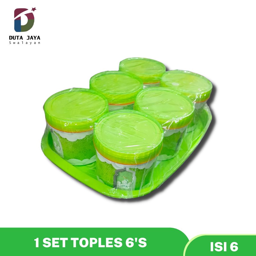 Toples Tutup Putar Spesial Lebaran Isi 6 Toples Kue Lebaran Toples Makanan