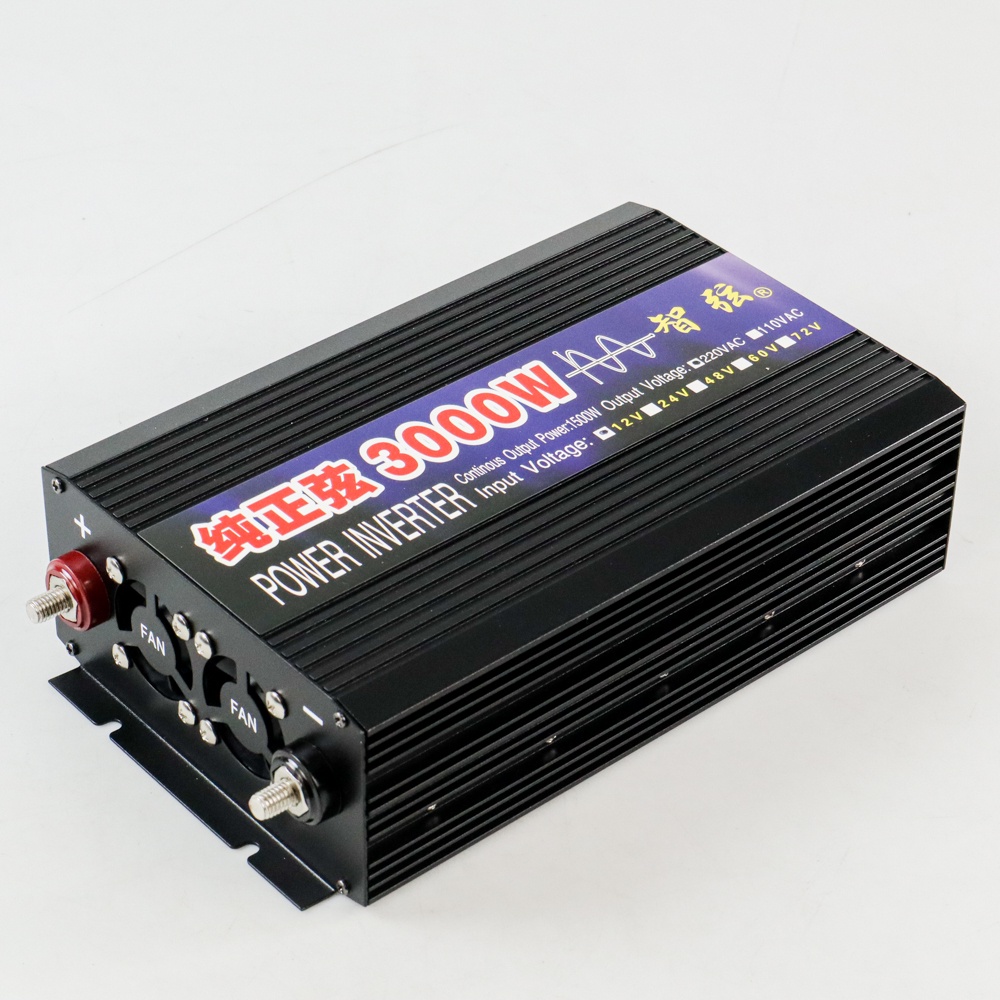 Power Inventer Mobil DC 12V to AC 3000W - Black