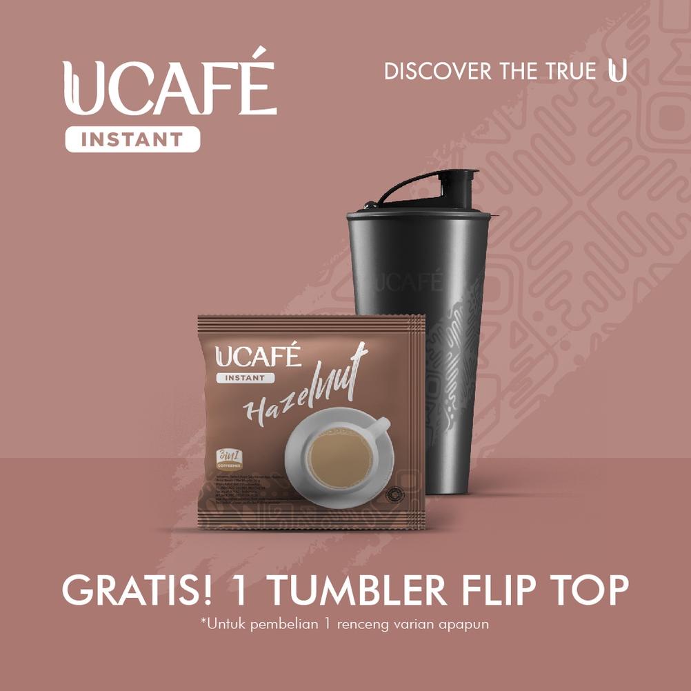 

HOT UCAFE Instant Coffee Hazelnut R10 (10 sachets x 20g) | Kopi Instan