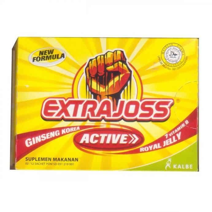 

⚡TOK SIAP 【COD ☘️ MUMTAAZZTORE ☘️ KALBE ExtraJoss Extra Joss Active [12s x 4gr]