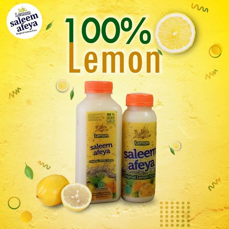 

✨ 7.7 Lemon Saleem Afeya Original 500ML/ Lemon Saleem Afeya/ Saleem Afeya/ Sari Lemon Murni/ Original Lemon Puree 100%