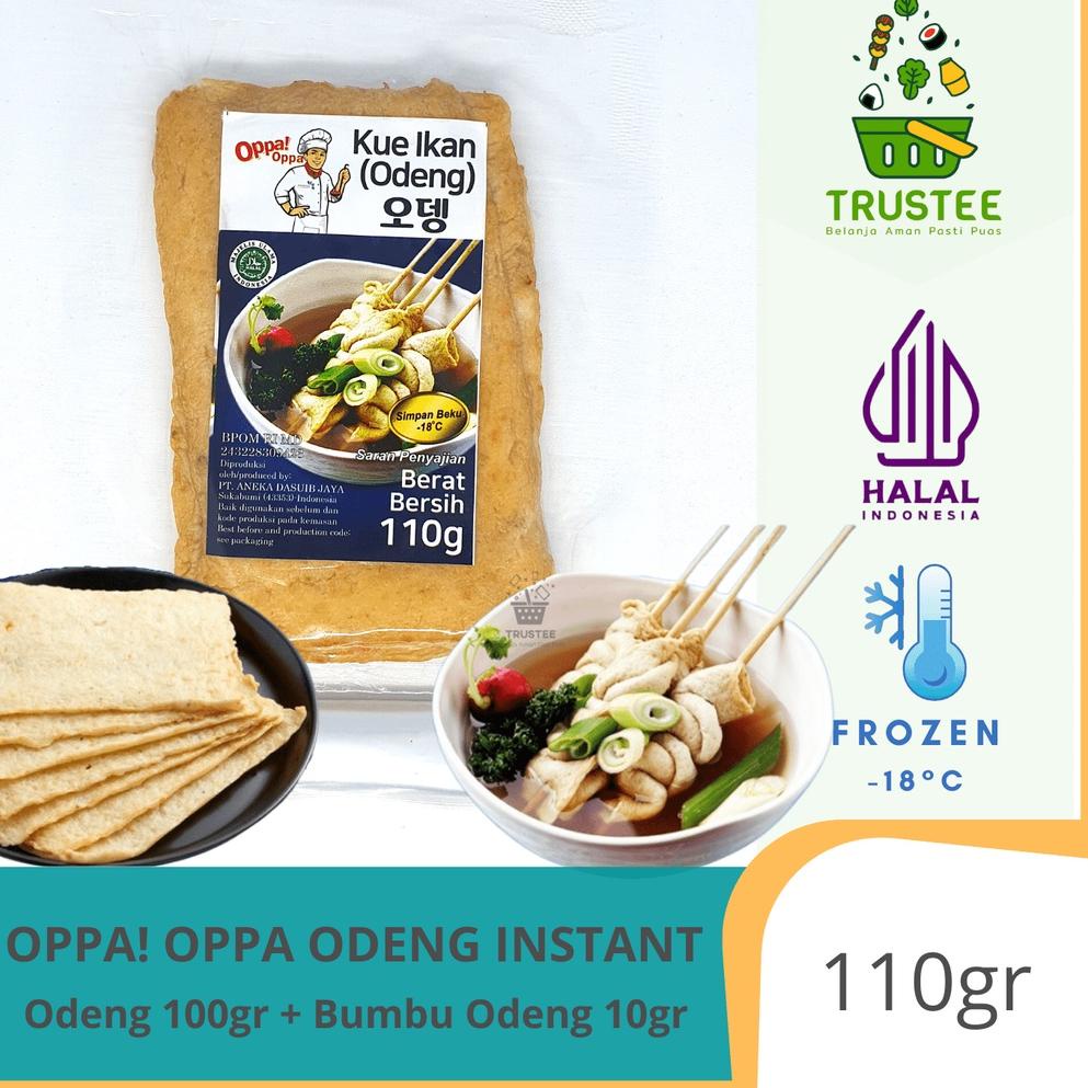 

《packingaman》 Oppa! Oppa Oden Odeng 3 Lembar Eomuk Korean Fish Cake 100g + Bumbu Halal