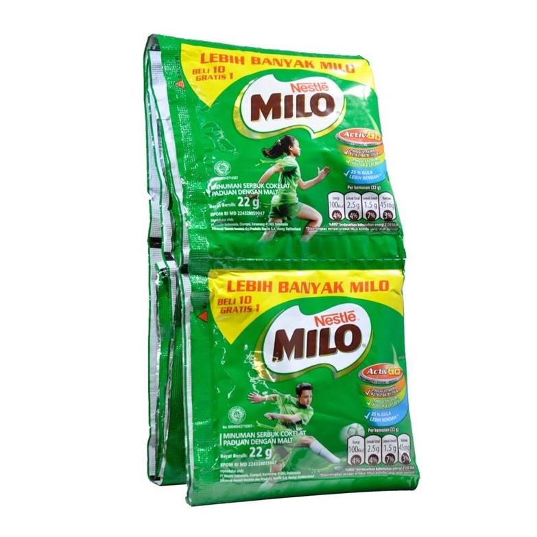 

【Penjualan Terbaik】✅COD Milo Activ Go Renceng 10X22gr ( isi 11 sachet )