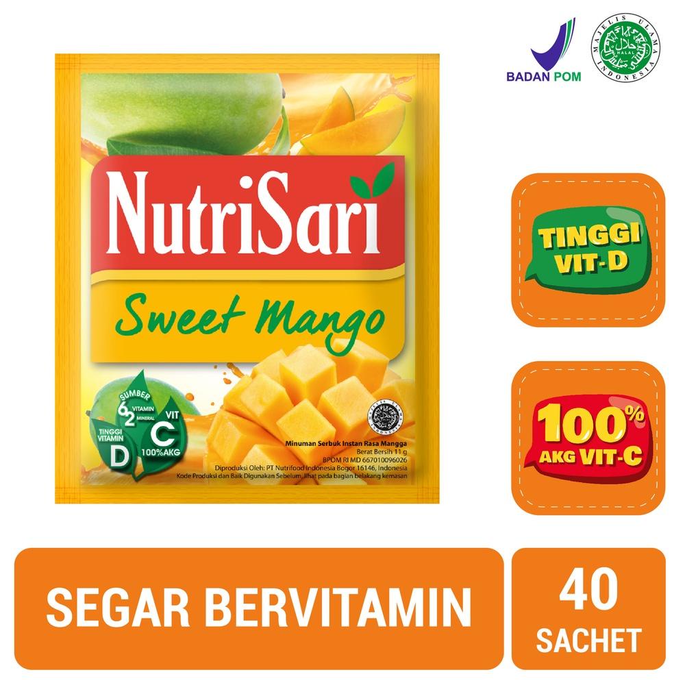 

✔✔SALE✔✔ NutriSari Sweet Mango 40 Sachet - Minuman Buah Vitamin C