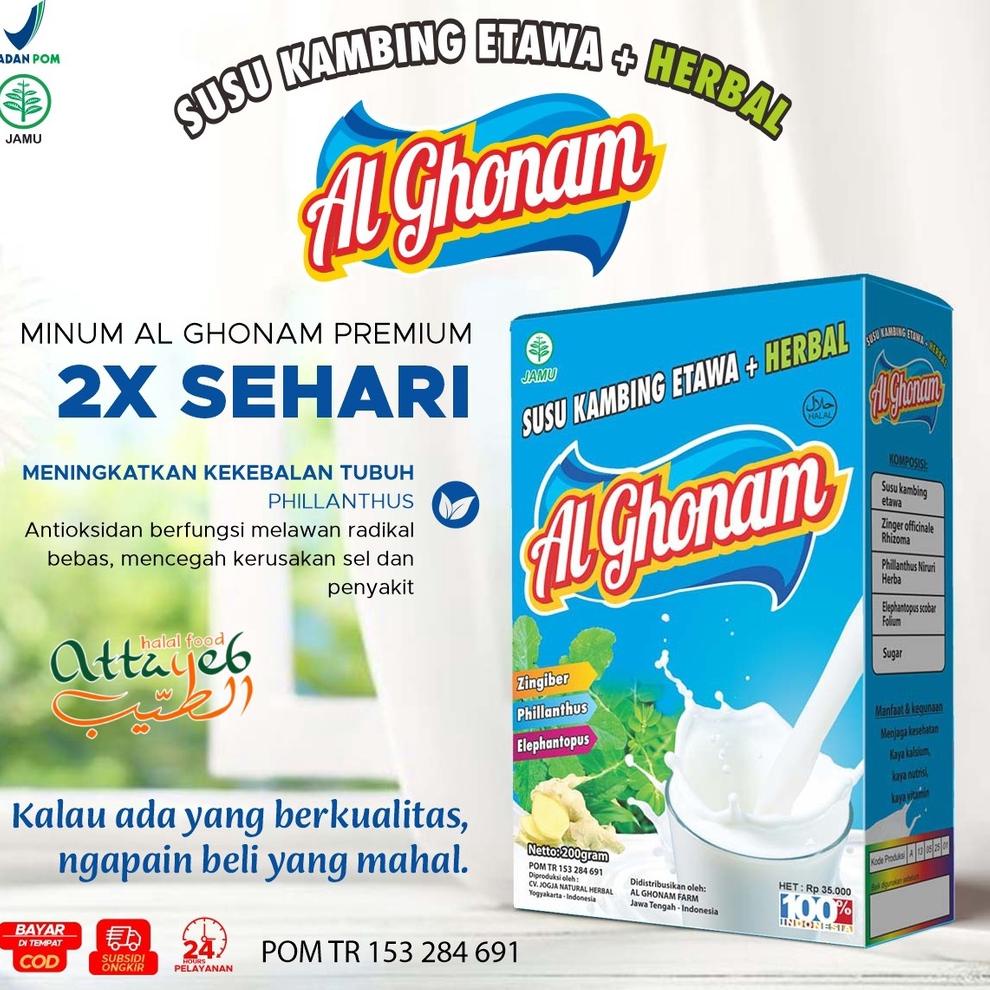 

Dijamin Ori>/ Susu Kambing Etawa AL GHONAM 200gr ORIGINAL Plus Herbal Meningkat Kecerdasan Otak Anak Lebih Sehat