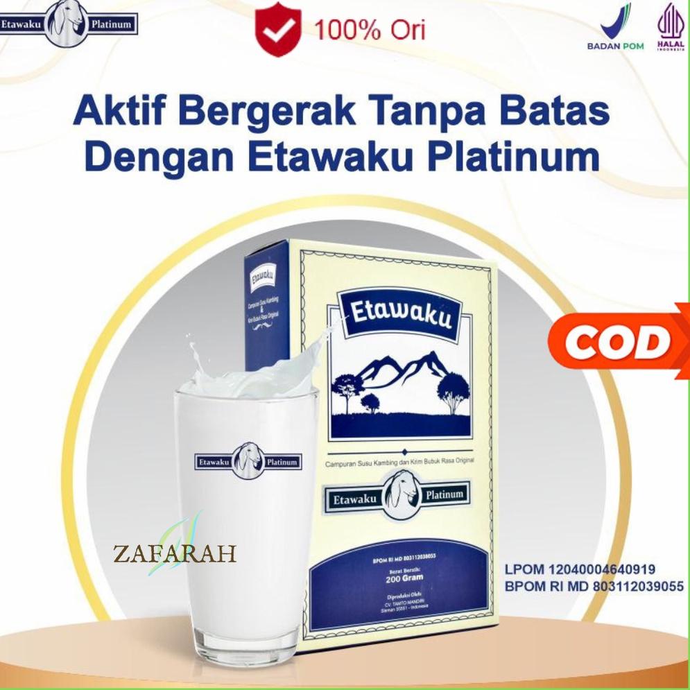 

⚡COD⚡ ETAWAKU PLATINUM Susu Kambing Etawa Murni Tanpa Pengawet Rendah Gula / Susu Kambing Etawaku Platinum 200gr