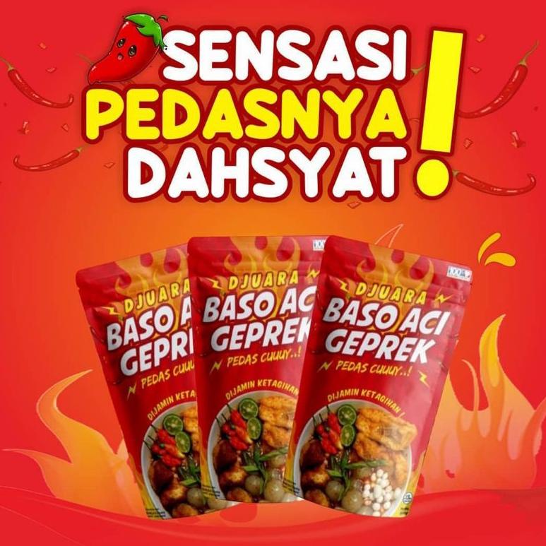 

[Terkece Se-RI] Baso Aci geprek sami Raos pedasnya juara