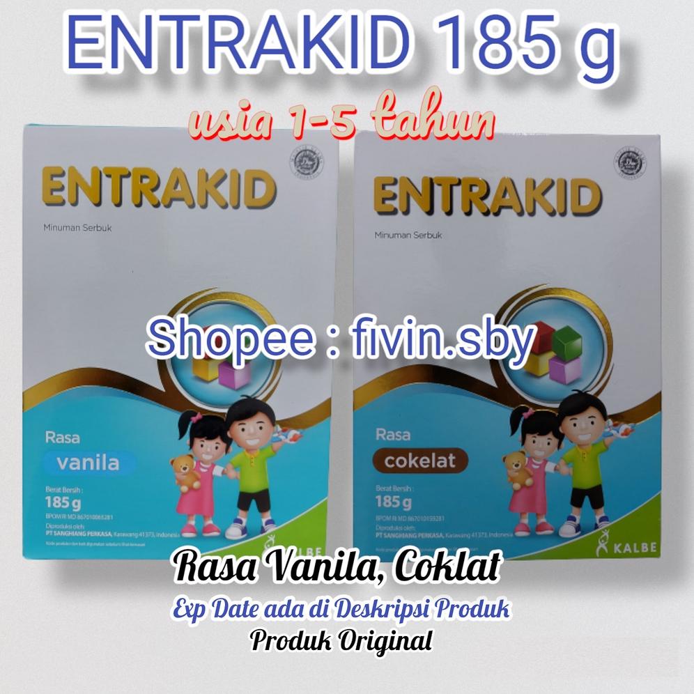 

✨11.11✨ ENTRAKID VANILA / COKELAT 185 G (Untuk anak Usia 1-5 Tahun)