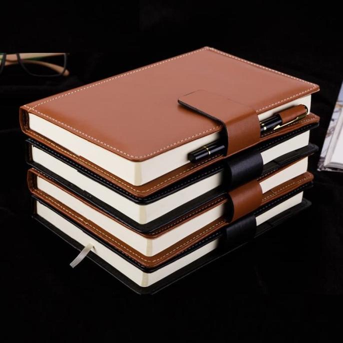 

Buku Agenda Bahan Kulit Leader, Buku Memo Kerja, Note Book Leader