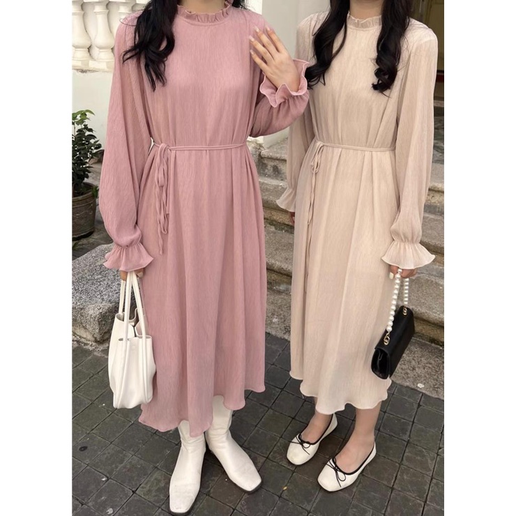 Cherry _ maxi dress rempel | gamis korean style | long tunik