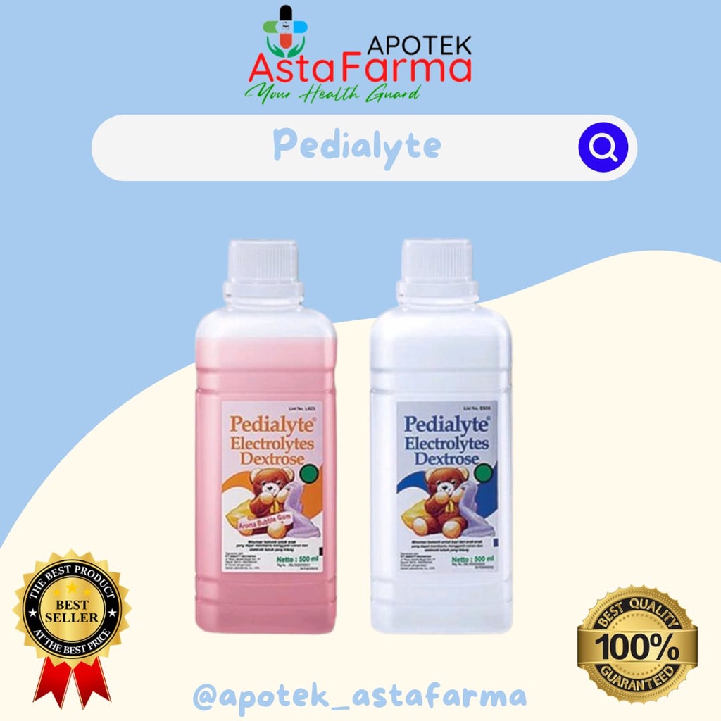 

PEDIALYTE Electrolytes Dextrose Minuman isotonik pangganti cairan dan elektrolit tubuh yang hilang untuk bayi dan anak anak