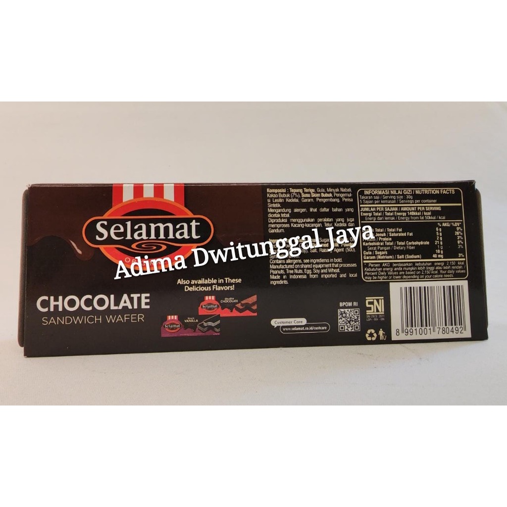 Selamat Wafer Chocolate 145gr