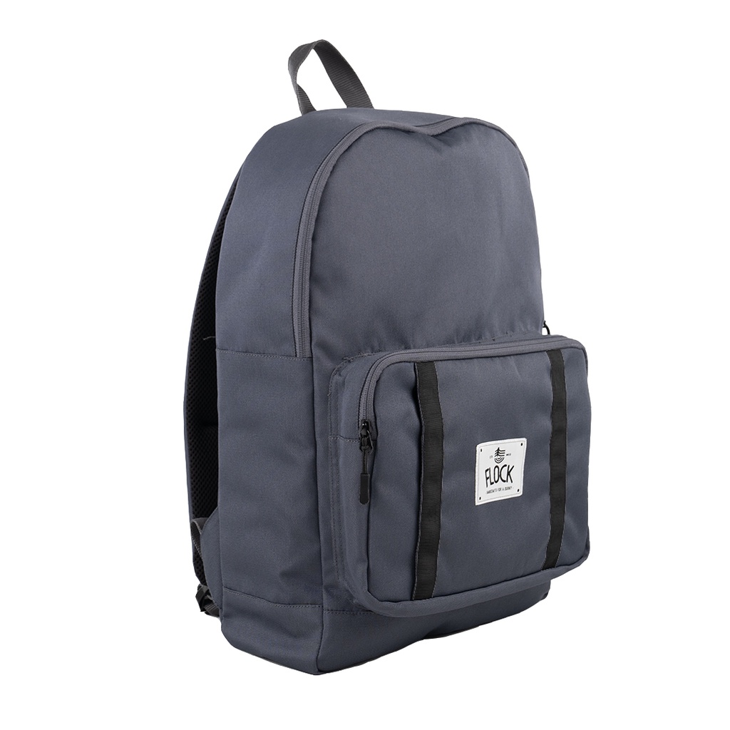 (New Product) FLOCK Stripe Backpack - Dark Grey