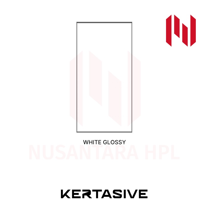 KERTASIVE PVC Interior Film Sticker - WHITE GLOSSY