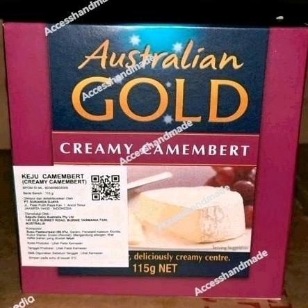 

Australian Gold Camembert Creamy Brie keju import cheese DISC 40%