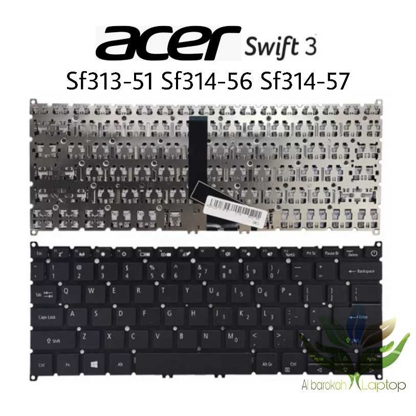 keyboard acer Aspire Swift 3 SF313-51-37 N19H4 Soket Kecil NEW