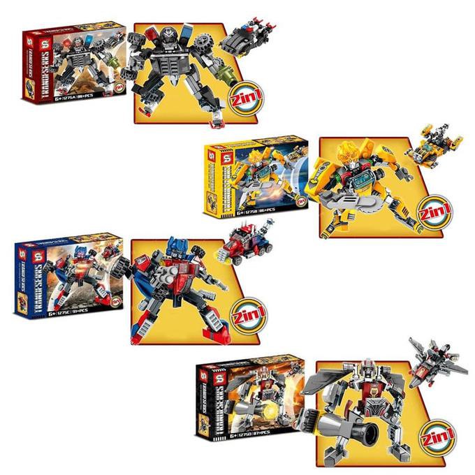 Mainan Rakit Edukasi Anak Bricks Block Leg0 Toys Sy 1275 Seri Transf0rmer