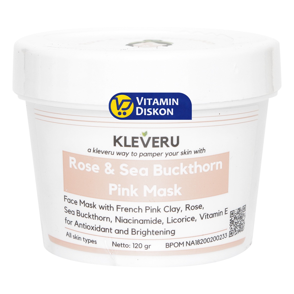 KLEVERU ROSE AND BUCKTHORN PINK MASK 120GR