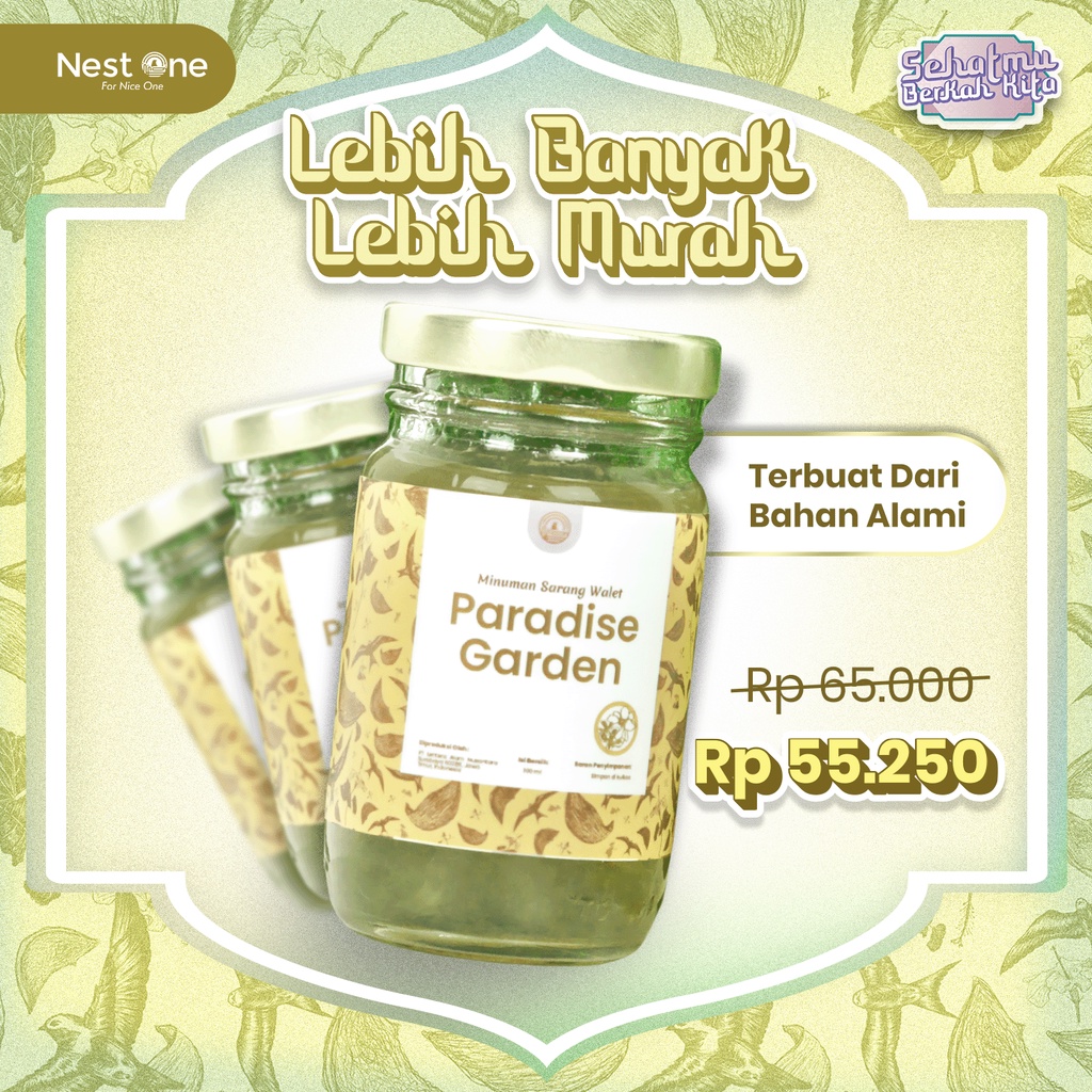 

Nest One Ready-to-Drink Sarang Burung Walet - Paradise Garden (Melati + Osmanthus)