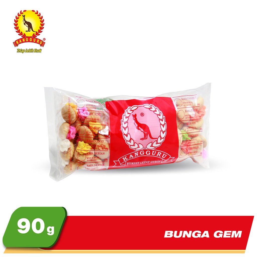 

Kangguru Bunga Gem 90g / Biskuit Bunga Gem 90g