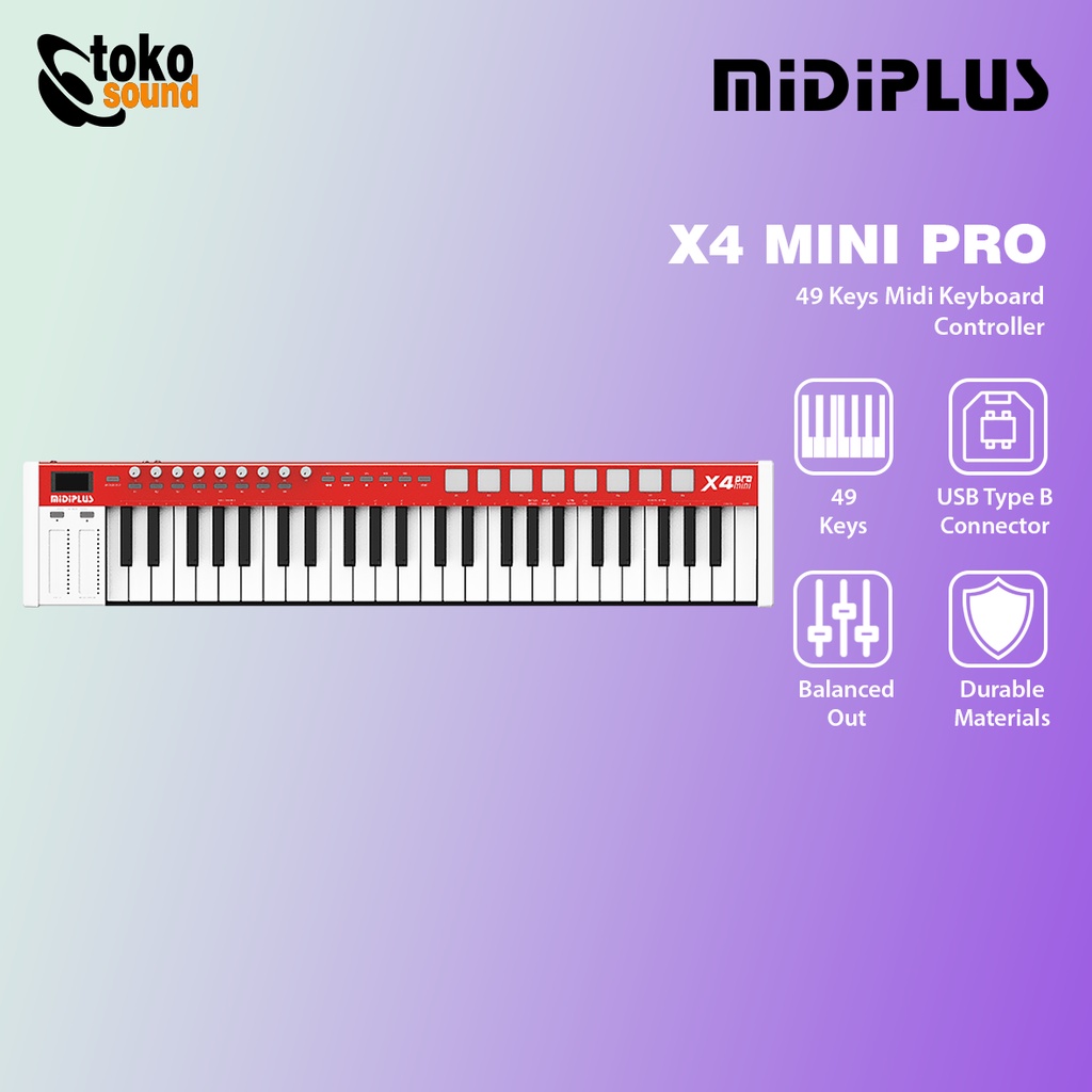 MIDIPLUS X4 MINI PRO - 49 Keys Midi Controller