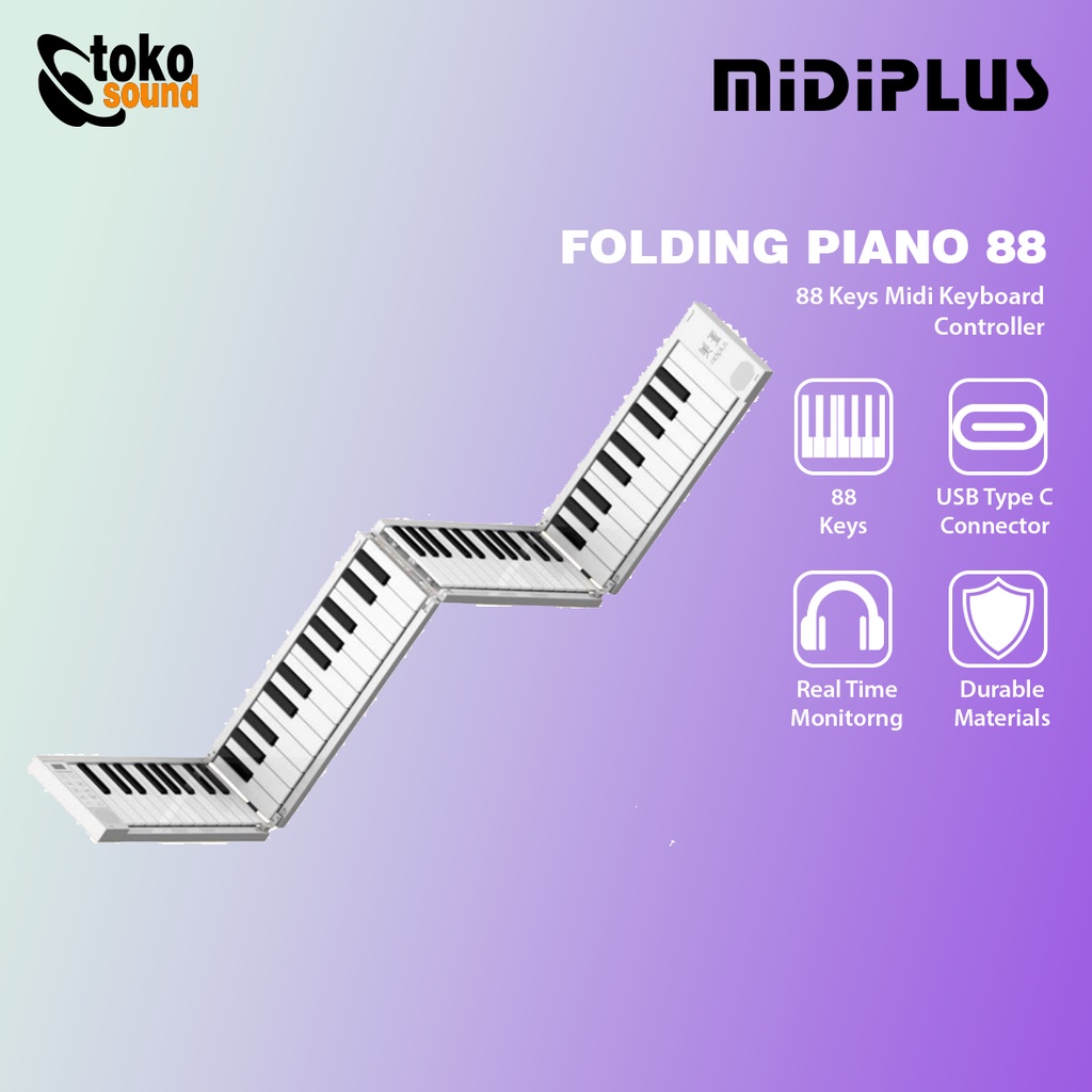MIDIPLUS FP88 FOLDING PIANO - 88 keys Portable Keyboard with Speaker