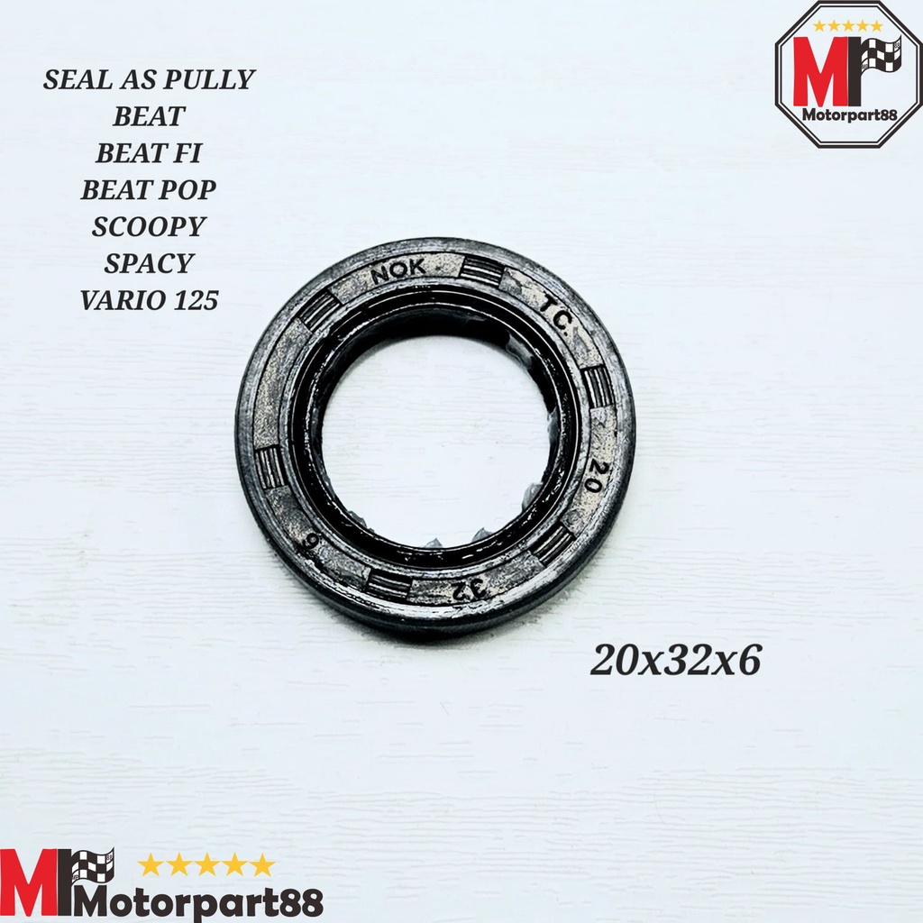 OIL SEAL AS PULLY PULI BEAT KARBU BEAT FI SCOOPY VARIO 125 20*32*6