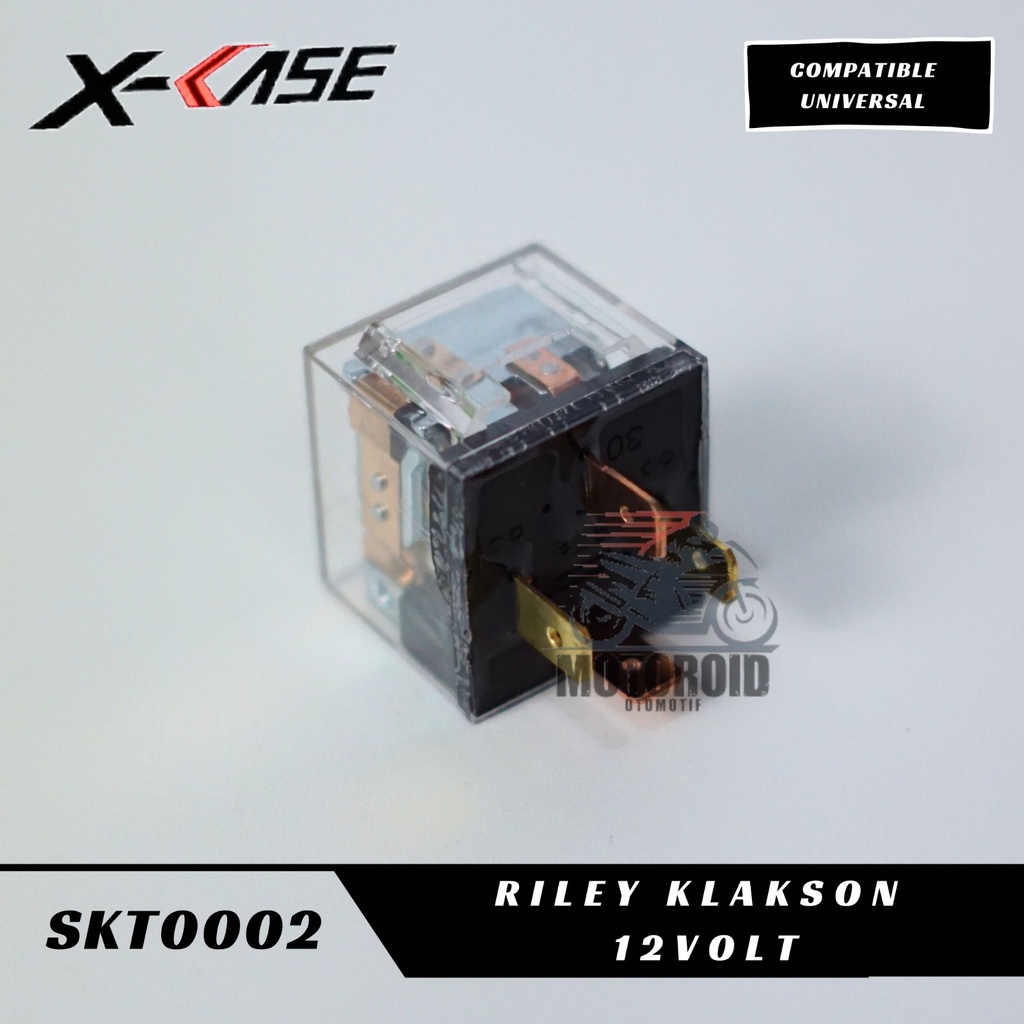 RELAY KLAKSON TRANSPARANT 12 VOLT UNIVERSAL HARGA SATUAN