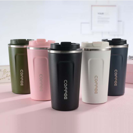 Termos Coffee Stainless Tahan Panas Dingin Travel Mugs 510ml Anti Tumpah