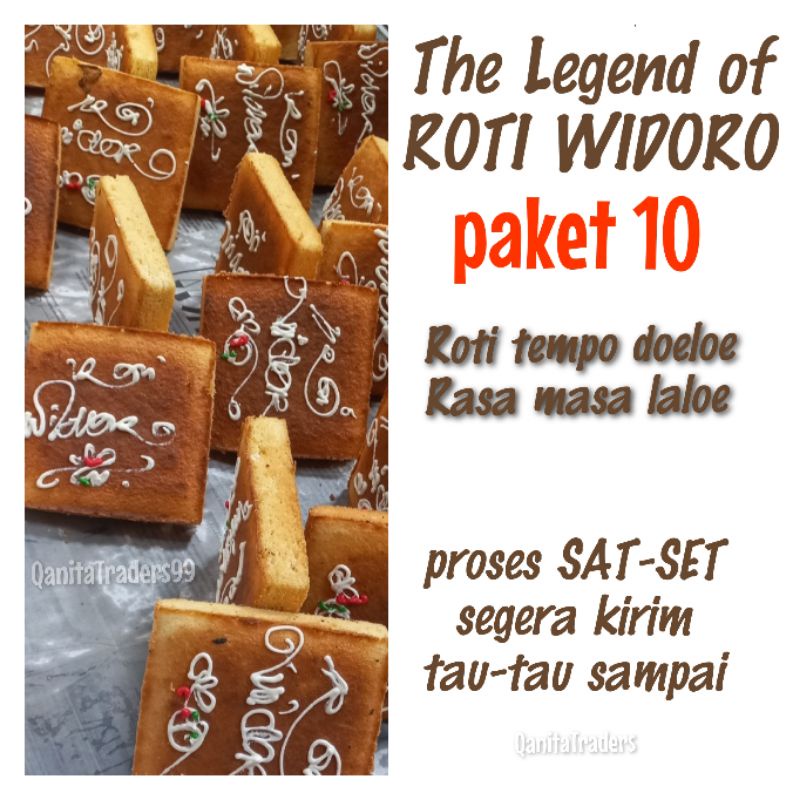 

ROTI WIDORO ASLI KHAS NGUTER SUKOHARJO isi 10