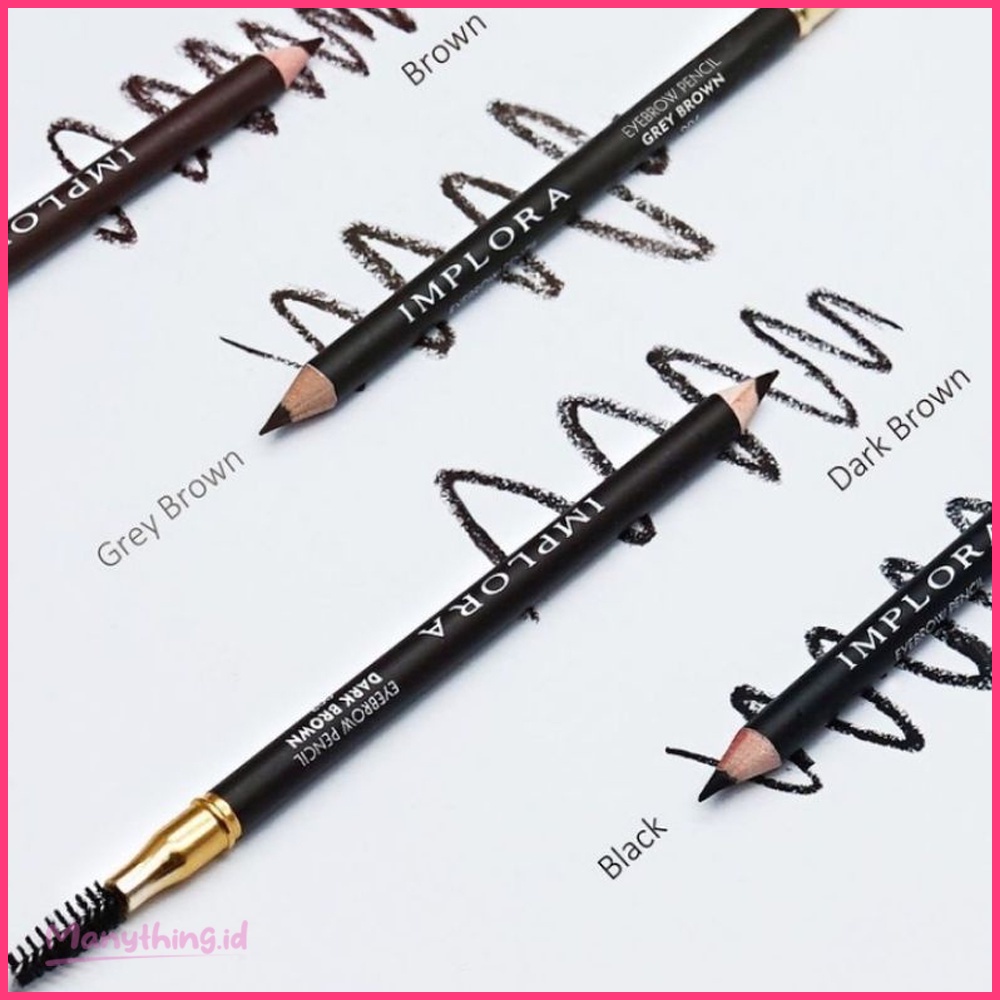 BPOM PENSIL ALIS IMPLORA / CELAK / EYEBROW PENCIL Soft Brow | Eye Pensil Alis Serut Rautan  (✔️BPOM) Pensil Alis 2.5 gram