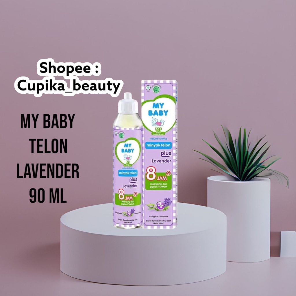 &lt;ce,x&gt; [90 ml lavender] MY BABY TELON PLUS LAVENDER - Minyak Telon Anti Nyamuk Minyak Telon My Bebi Ungu